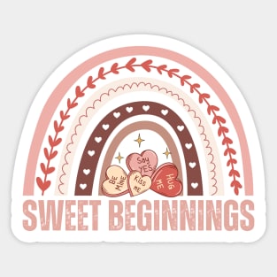 Sweet Beginnings Rainbow Sticker